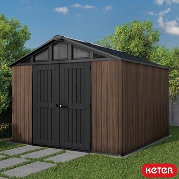 Keter Summit Rosewood 10ft x 11ft 6" (3 x 3.5m) Storage Shed