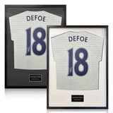 Jermain Defoe Signed Framed Spurs Football Shirt in 2 Options: White or Black Mount Jermain Defoe Signed Framed Spurs Football Shirt in 2 Options: White or Black Mount