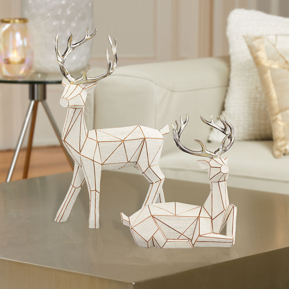 Buy 2pc Geometric Deer Lifestyle Image at Costco.co.uk