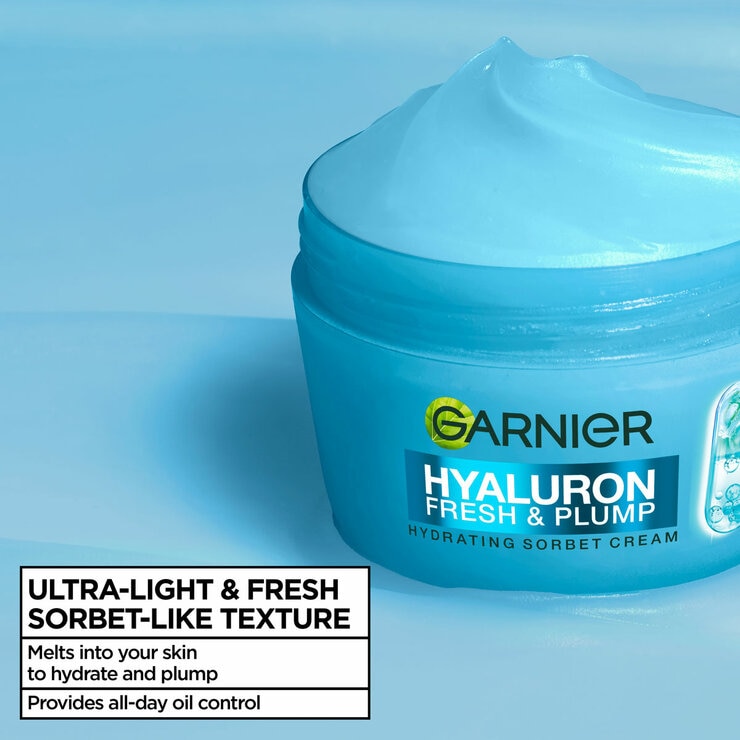 image of hyaluronic acid garnier sorbet cream