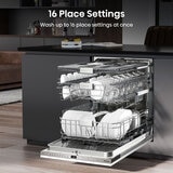 Hisense HV673B60UK Fully Integrated Dishwasher, B Rated in White