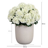 Artificial Hydrangea Floor Plant in Planter