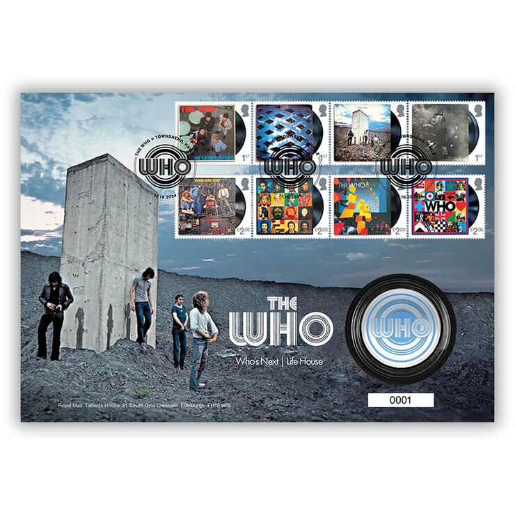 Royal Mail® The Who Medal Cover Who's Next - Life House Royal Mail® The Who Medal Cover Who's Next - Life House