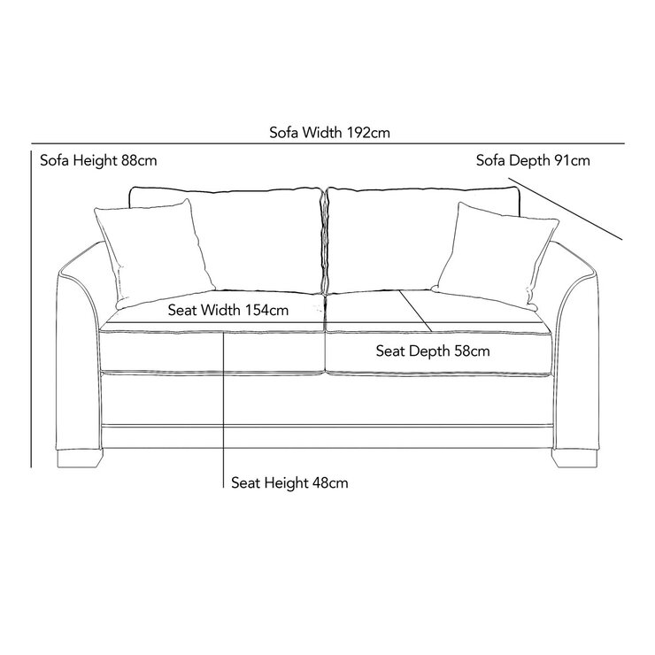 Devon Grey Fabric Sofa Bed