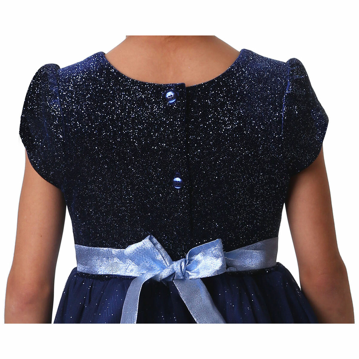 Jona Michelle Kids Dress in Navy