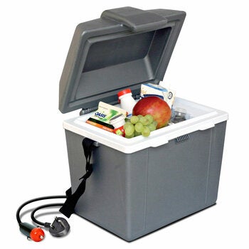 Koolatron 12V Electric Cooler 9L, Cool/Warm Box with Adjustable Strap in Grey Koolatron 12V Electric Cooler 9L, Cool/Warm Box with Adjustable Strap in Grey