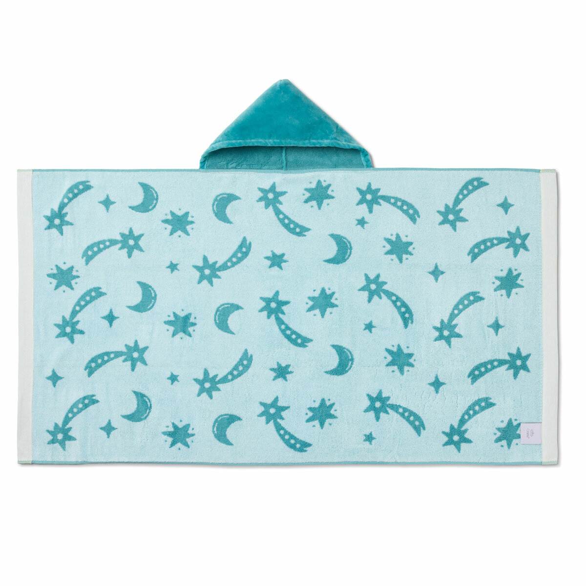 Kids Bath Hooded Towel in Stars, 69 x 127 cm