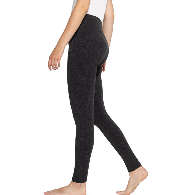 Ellen Reyes Fleece Lined Leggings 2 Pack in Black/Grey