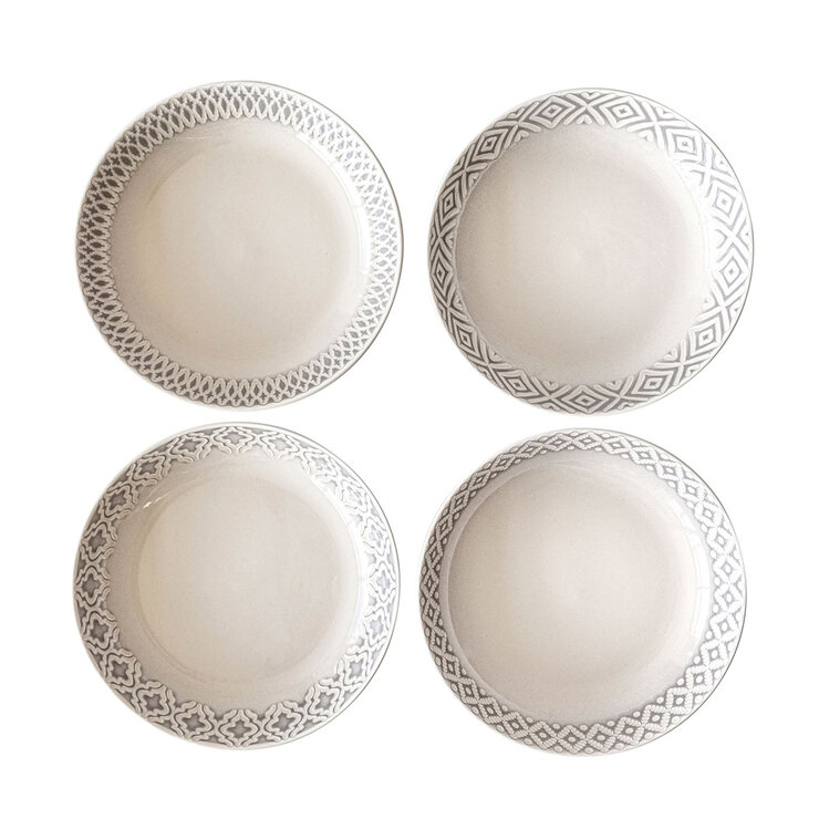 Over & Back Elegance Stoneware Bowl, 4 Piece Set