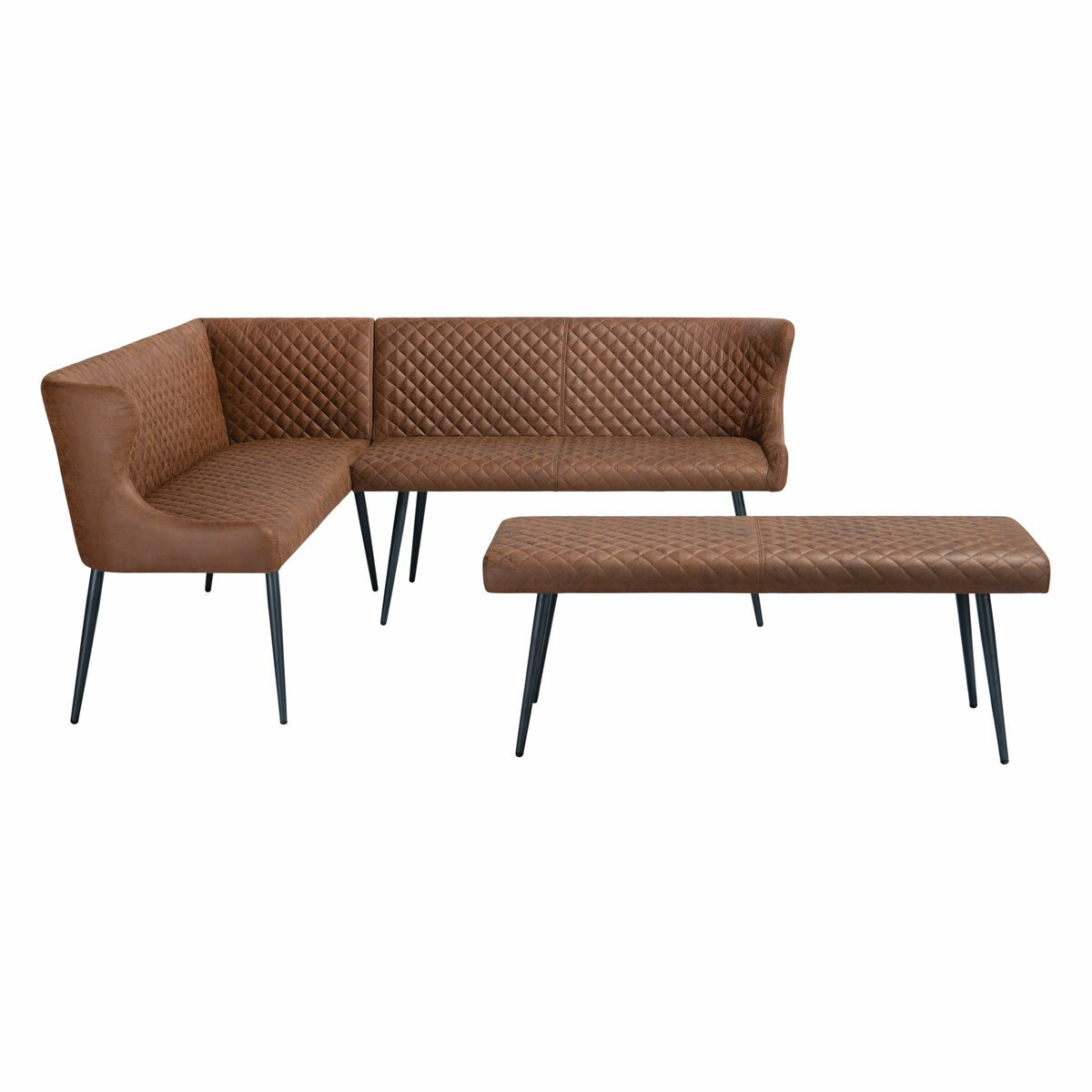 Corner bench and bench