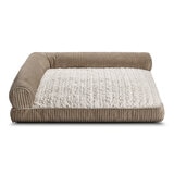 Pet Bed in Tan Striped