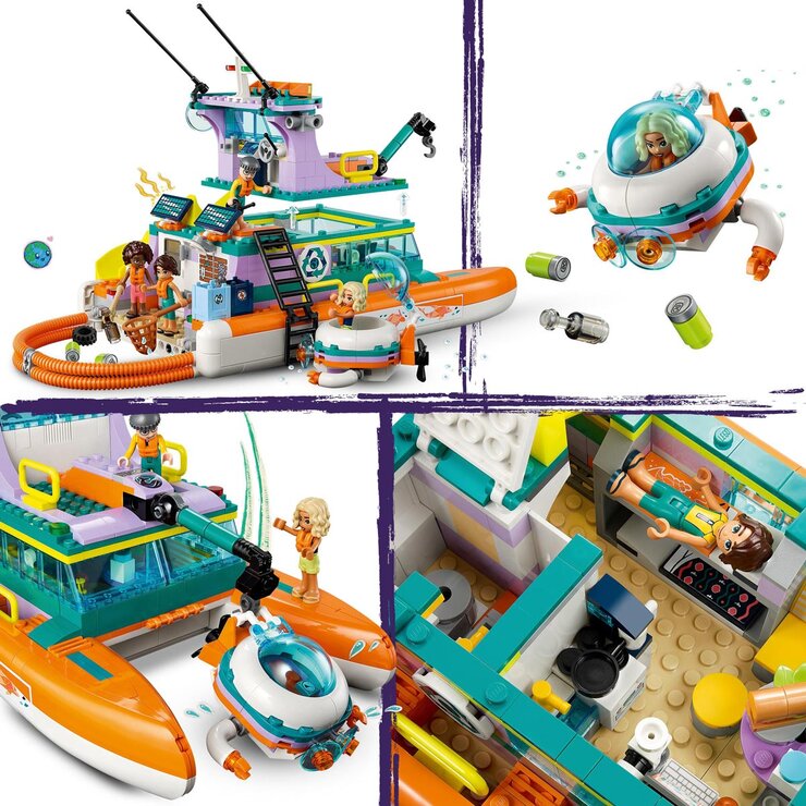 Buy LEGO Friends Sea Rescue Boat Box & Item Image at Costco.co.uk