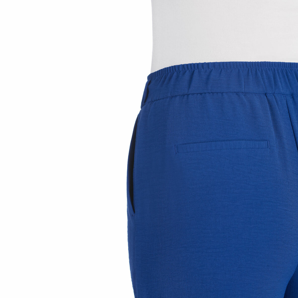 Hilary Radley Crinkle Wide Leg Pant in Blue