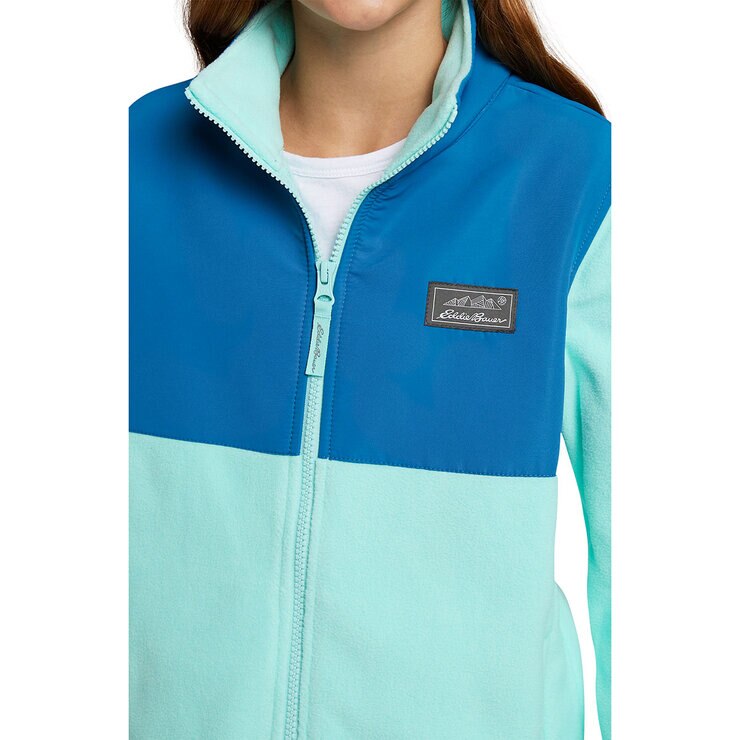 Eddie Bauer Full Zip Fleece Jacket in Aqua