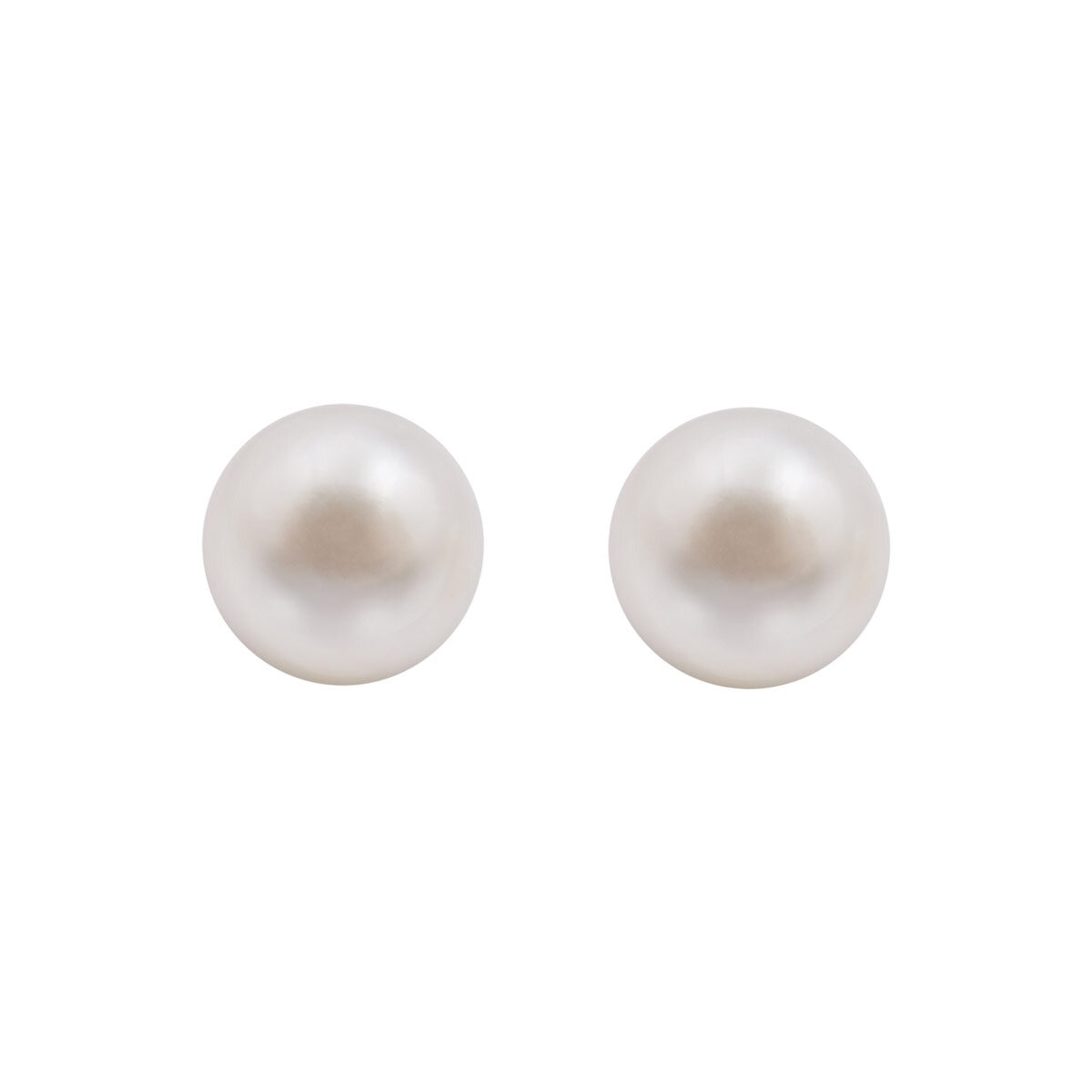 7.5mm Akoya Pearl Stud Earrings, 18ct Yellow Gold