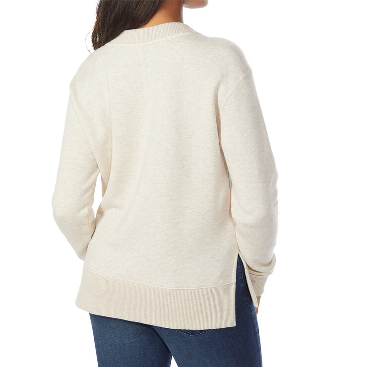 Kirkland Signature Women's Crewneck Sweatshirt in Oatmeal Costco UK