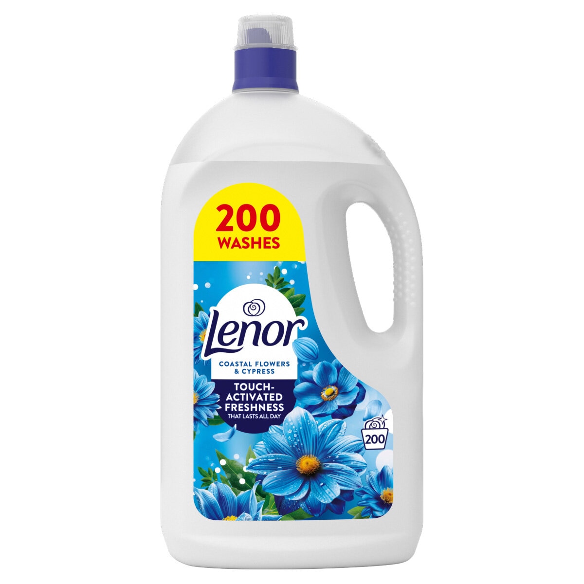 Lenor Concentrate Coastal Flower Fabric Conditioner, 200 Wash (4L)
