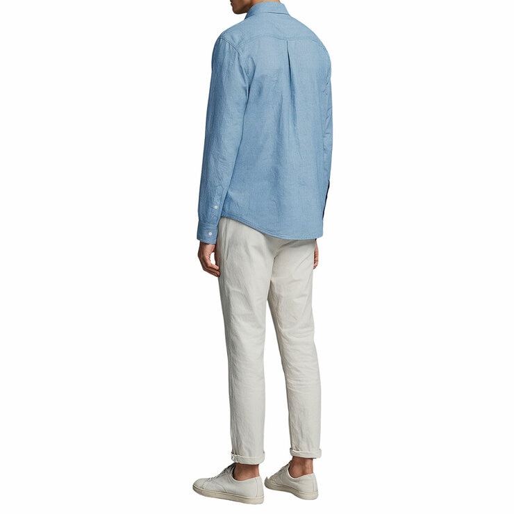 Lucky Men's Denim Shirt in Light Blue