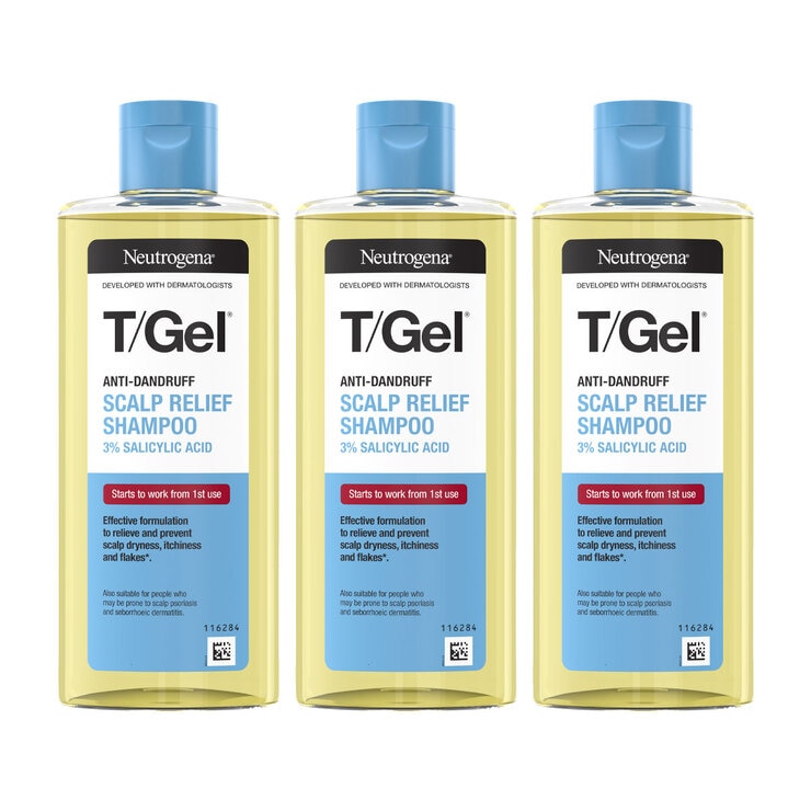 Neutrogena T/Gel Scalp Relief,3 x 250ml without package