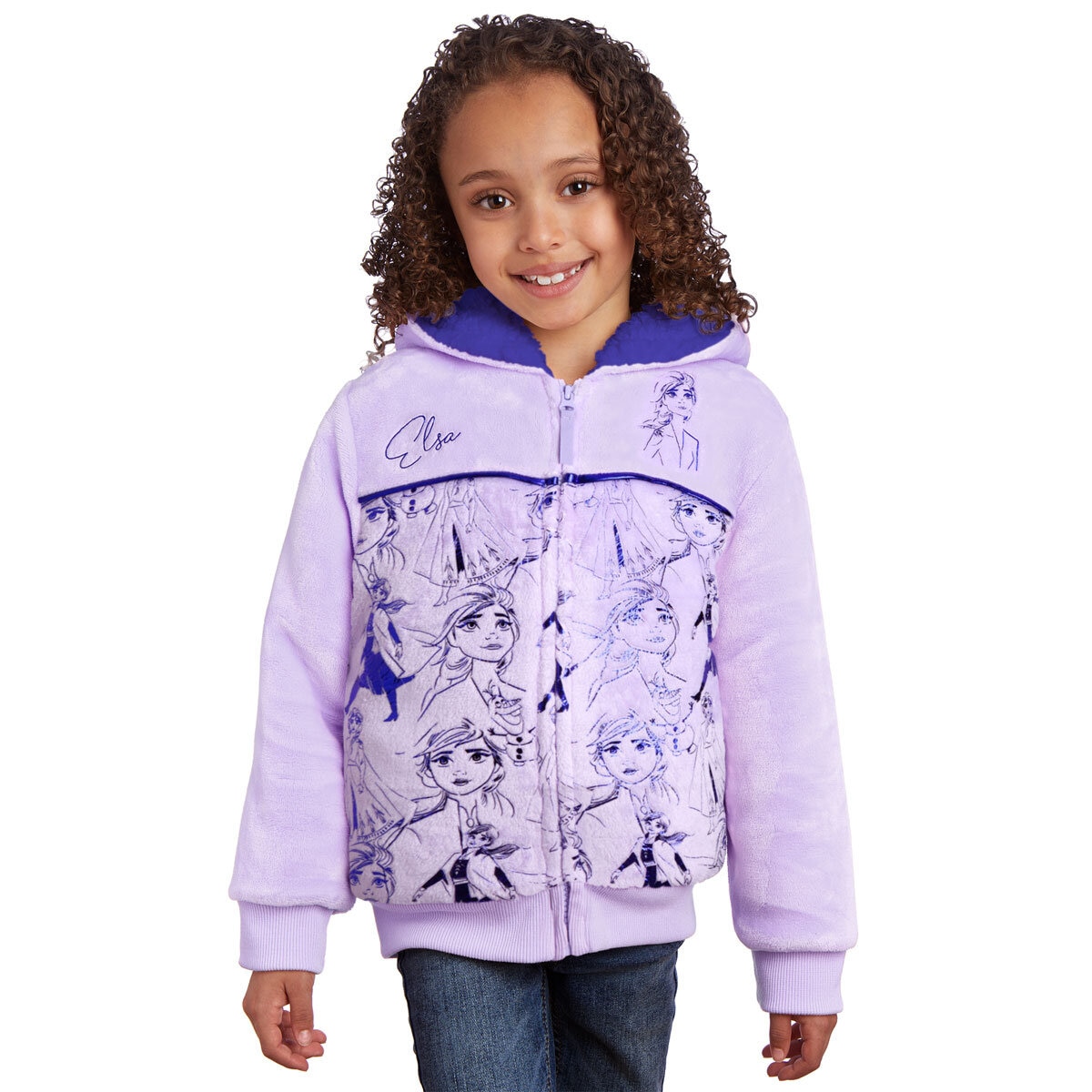 Character Kids Frozen Plush Hoodie