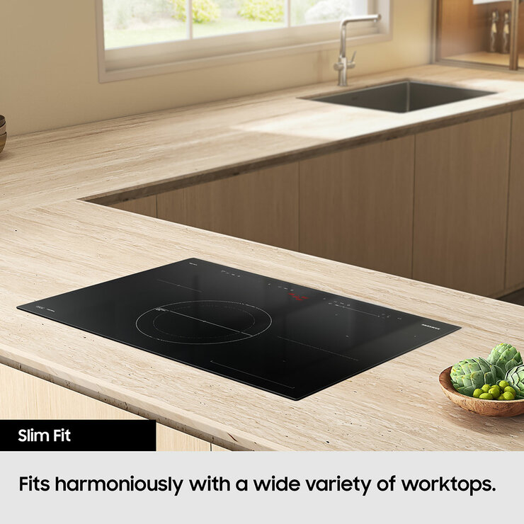 Samsung Series 5 NZ64B5066KK, Slim Fit Induction Hob with Dual Flex Zone