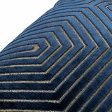Paoletti Evoke Navy Velvet Feather Fill Cushion 2 Pack, 45 x 45 cm