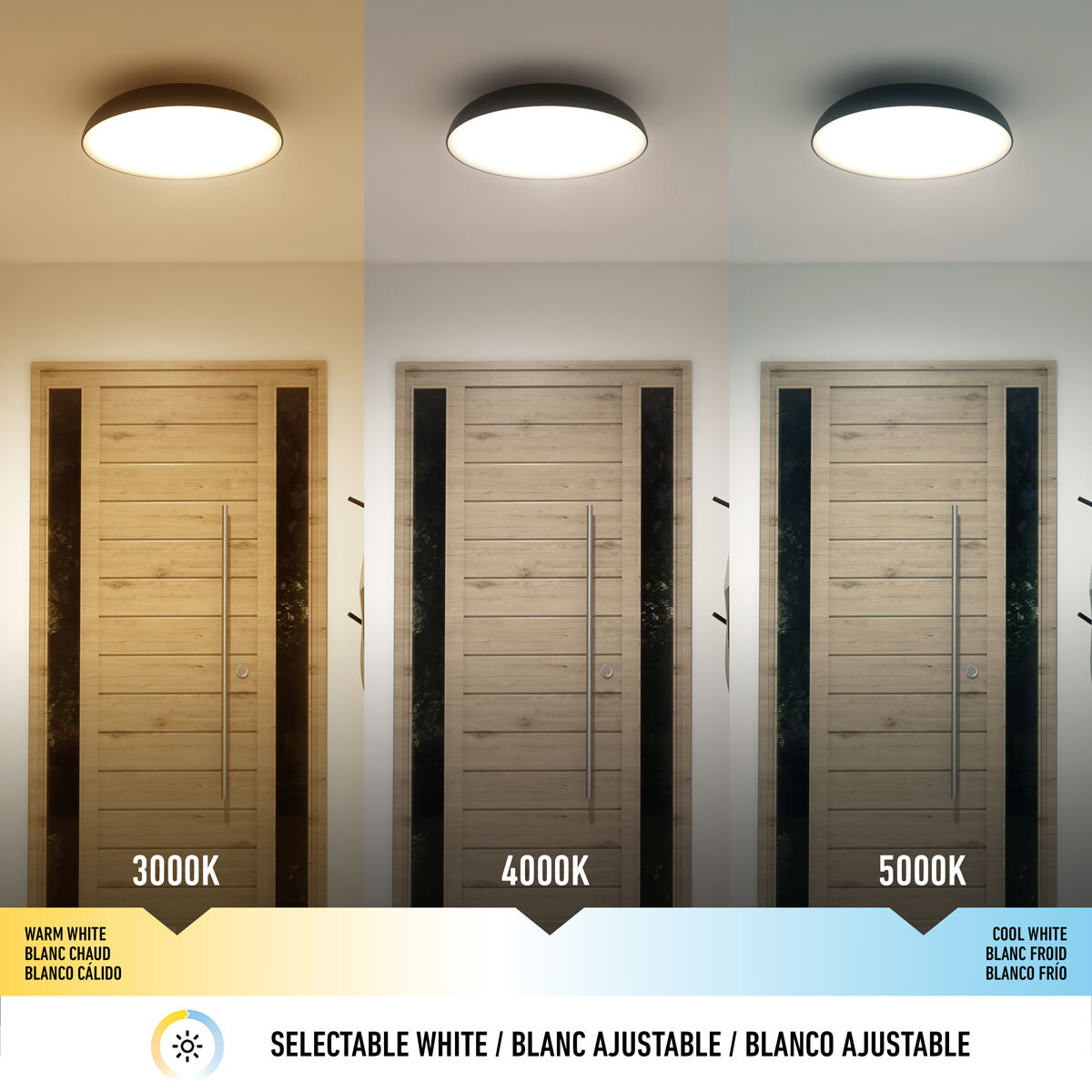 Artika Flint FM LED light in Black