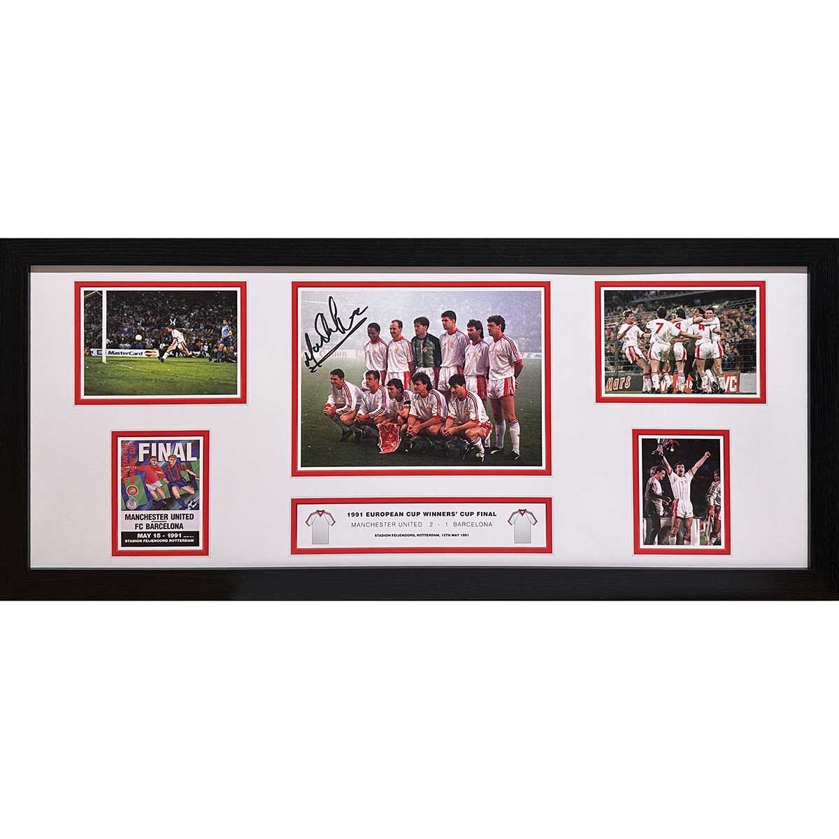 Mark Hughes signed Man United storyboard