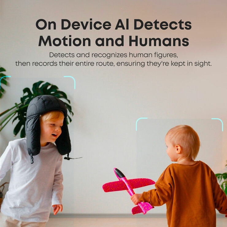 eufy C220 2K Pan-Tilt Smart Indoor Camera 3 Pack - No Monthly Fees