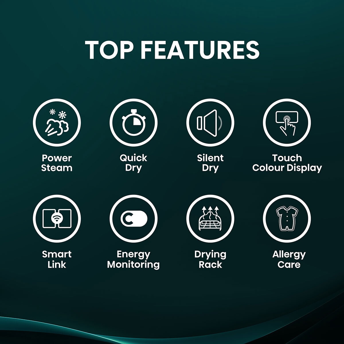 Hisense KitchenFit 5i Series DH5I104BBAB, 10kg Heat Pump Dryer, A+++ Rated in Black