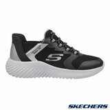Skechers Kids Swift Fit Bounder Trainer in Black/Grey