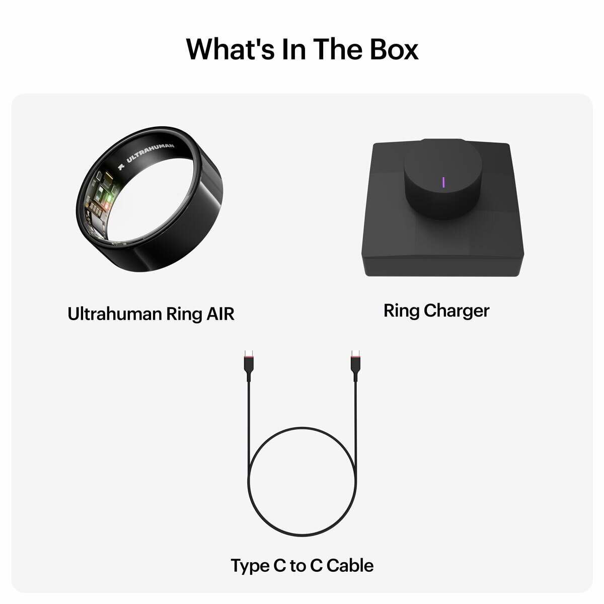 Ultrahuman Ring AIR Aster Black, Size 5 Ultrahuman Ring AIR Aster Black, Size 5