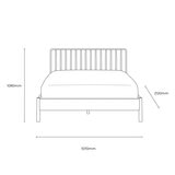 Gallery Wycombe Natural Oak Bed Frame, King