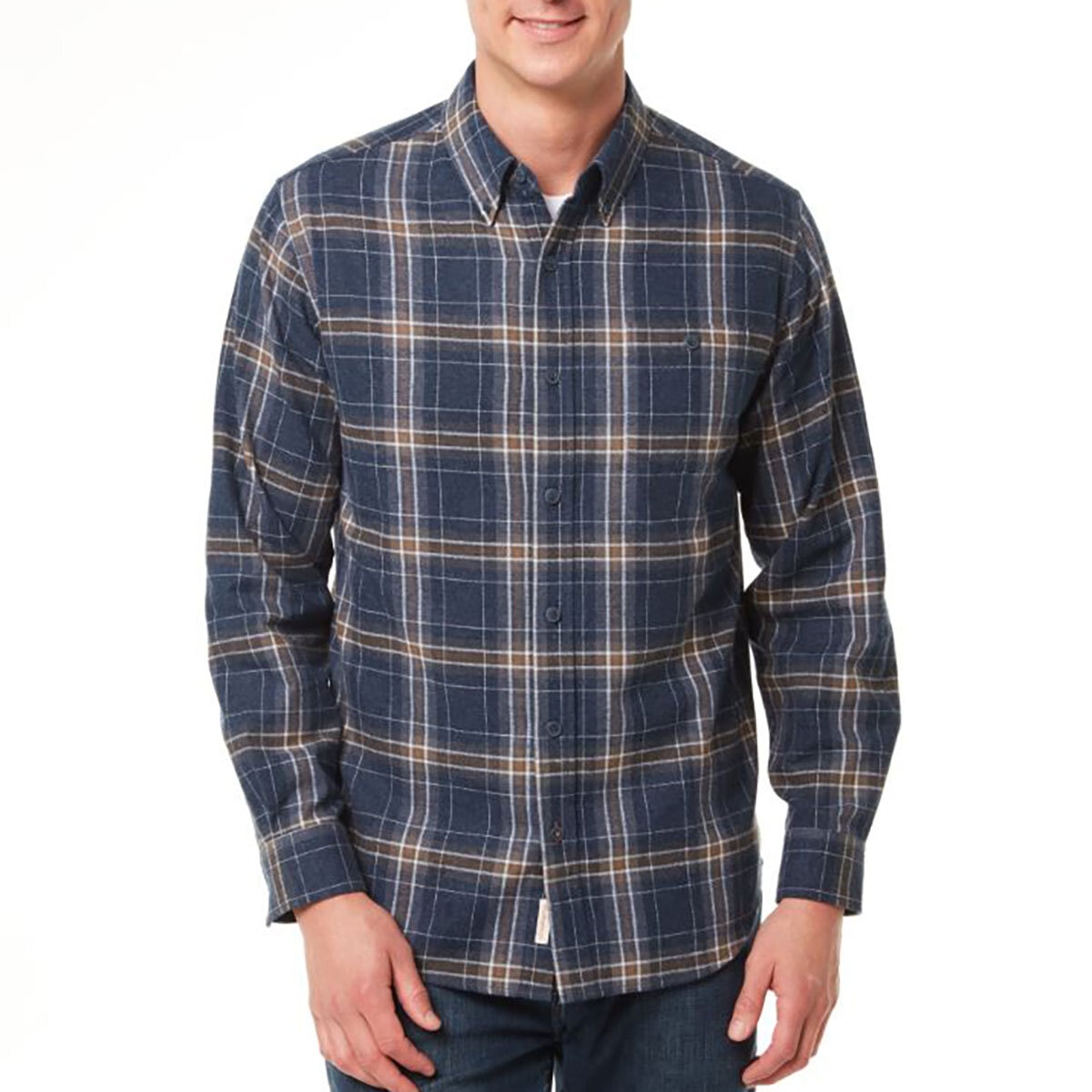 Weatherproof Men's Longsleeve Flannel in Blue | Costco UK