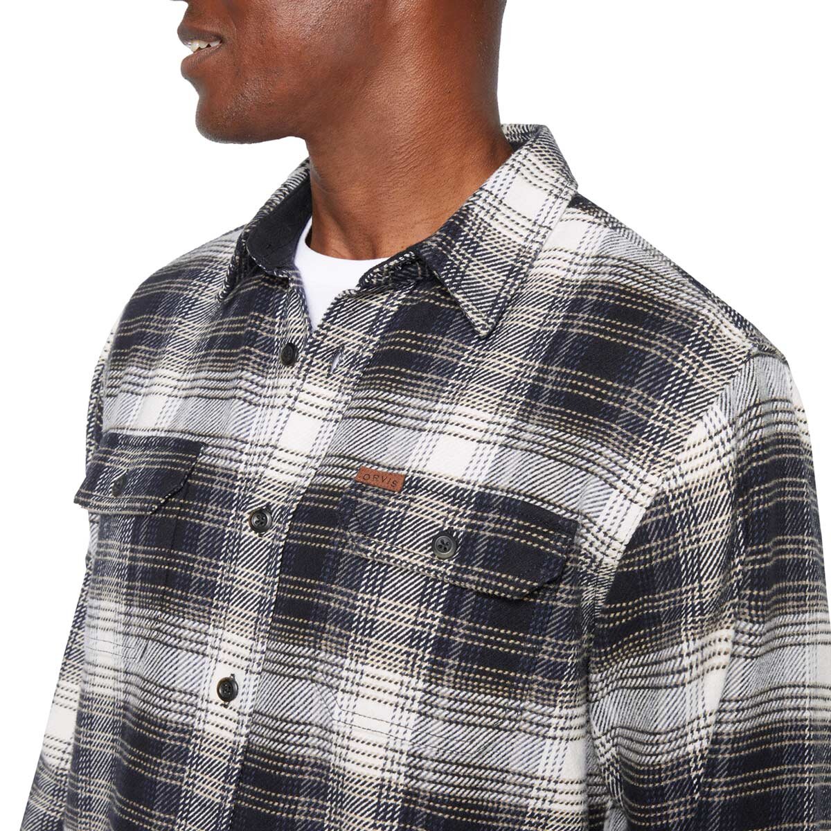Orvis Men's Heavy Weight Shirt in Grey, Medium