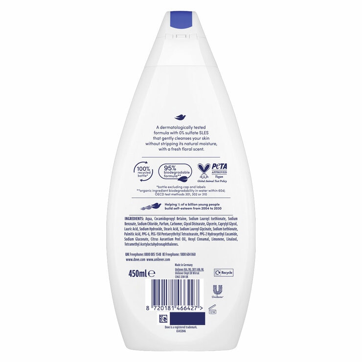 Dove Body Wash 6 x 450ml Dove Body Wash 6 x 450ml