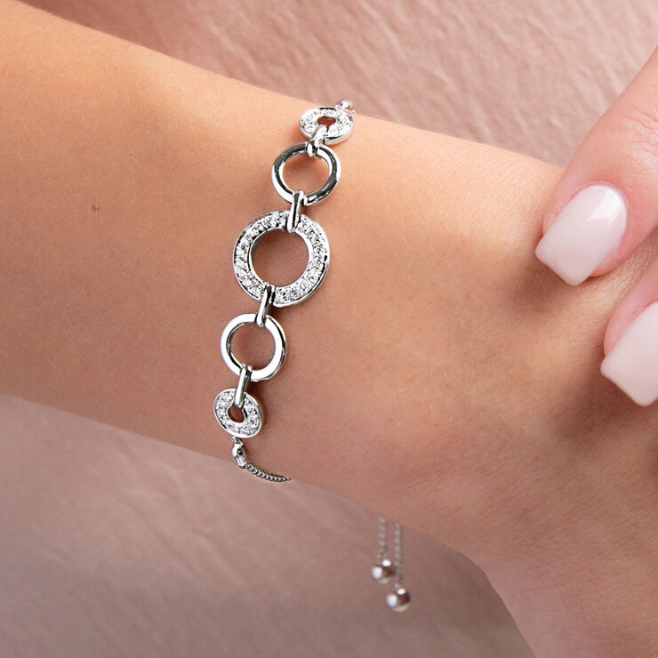 0.40ctw Round Brilliant Cut Diamond Bolo Bracelet, 14ct White Gold 0.40ctw Round Brilliant Cut Diamond Bolo Bracelet, 14ct White Gold