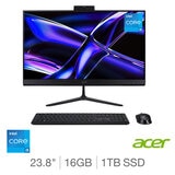 Acer C24-B, Intel Core i5, 16GB RAM, 1TB SSD, 23.8 Inch All in One Desktop PC, DQ.BR8EK.001 Acer C24-B, Intel Core i5, 16GB RAM, 1TB SSD, 23.8 Inch All in One Desktop PC, DQ.BR8EK.001
