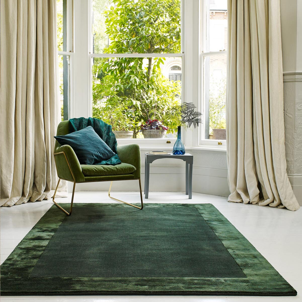 Asiatic Ascot Rug in 2 sizes, Green