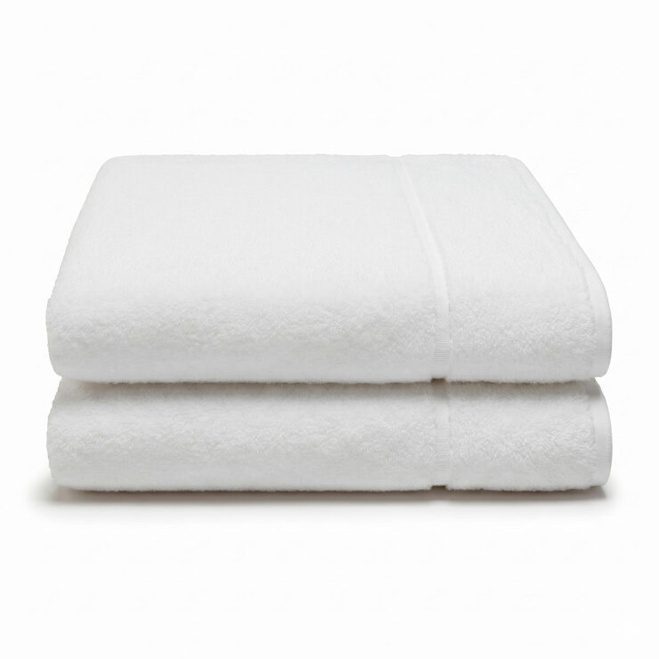 Panda Bamboo & Cotton Bath Towels, 2 Pack, in 3 Colours Panda Bamboo & Cotton Bath Towels, 2 Pack, in 3 Colours