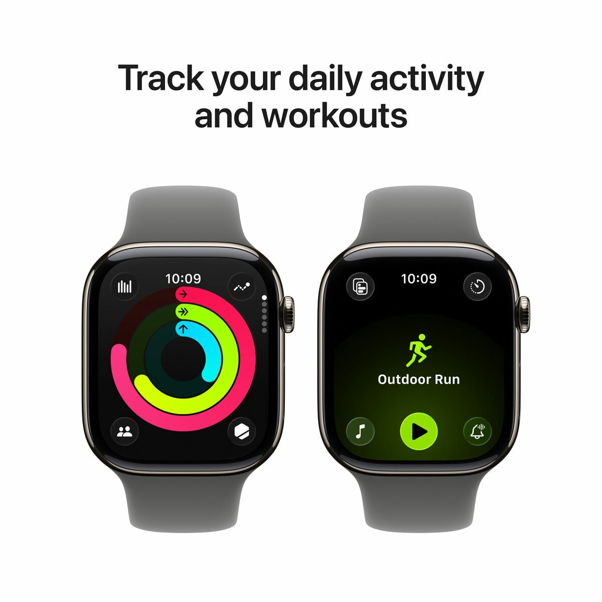Buy Apple Watch Series 11 GPS + Cellular, 46mm Natural Titanium Case with Stone Grey Sport Band - M/L, MFCX4MP/A at costco.co.uk