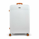 ROCK Love Island Large Suitcase White / Orange