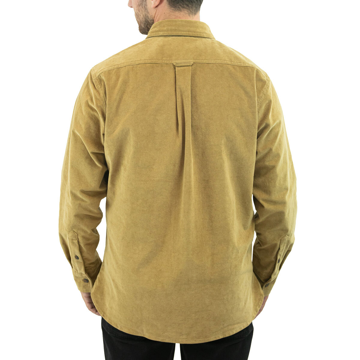 Jachs Men's Cord Shirt In Tan, Medium