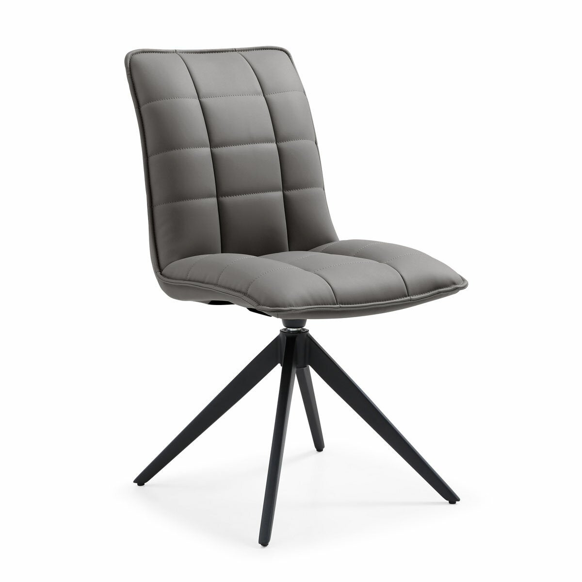 Indus Valley Skylar Grey Faux Leather Dining Chair, 2 Pack Indus Valley Skylar Grey Faux Leather Dining Chair, 2 Pack