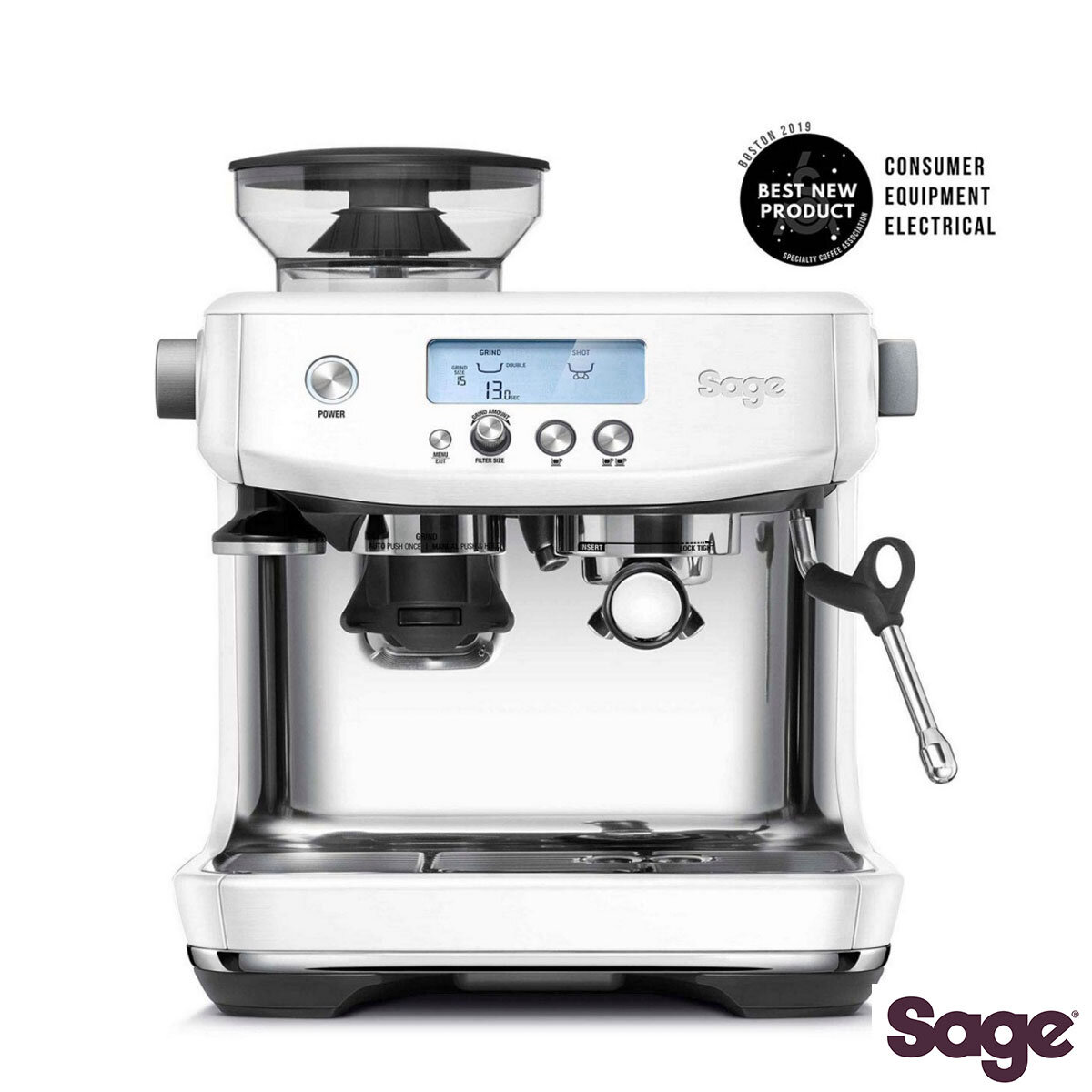 Sage Barista Pro Bean To Cup Coffee Machine in Sea Salt SES878SST