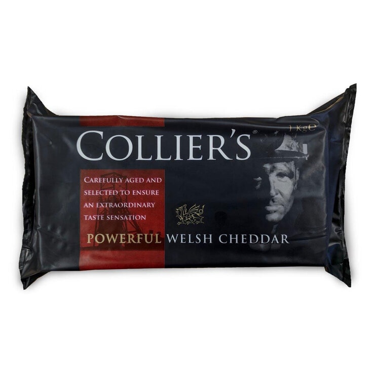 Colliers Welsh Cheddar Packaging Colliers Welsh Cheddar Packaging
