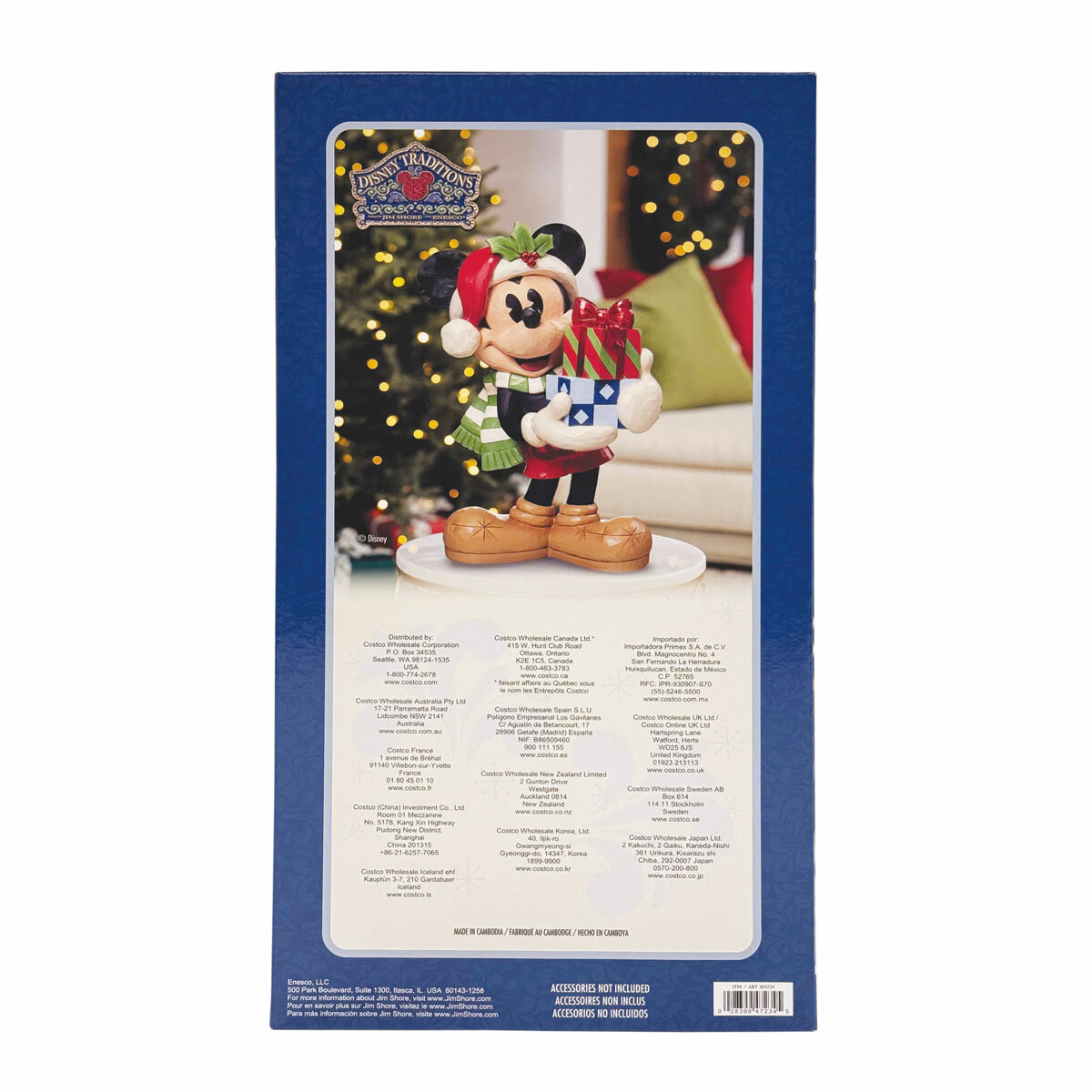 Holiday Mickey with Presents Statue Box