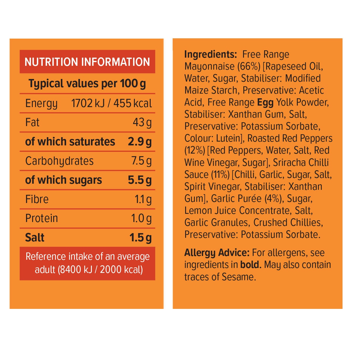 Nutritional Information