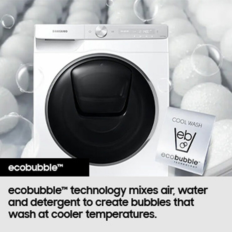 Samsung WD80TA046BX 8/5kg Washer Dryer, E Rated in Silver