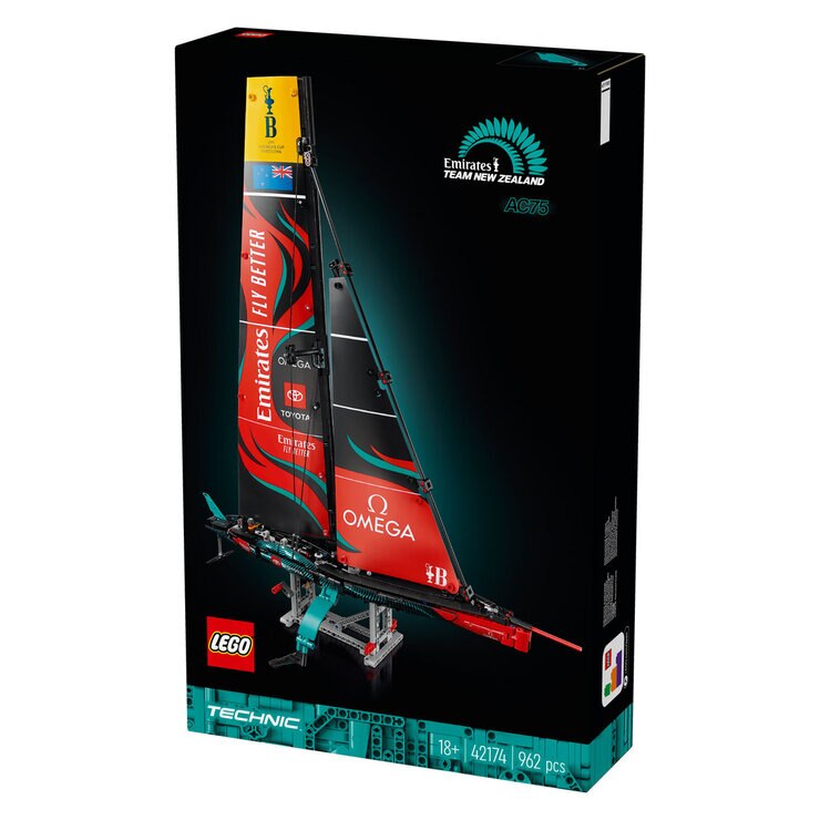 Lego Technic Emirates Team New Zealand AC75 Yacht Box Image Lego Technic Emirates Team New Zealand AC75 Yacht Box Image